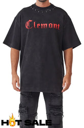Camiseta Oversize Hombre Clemont Abominio Camiseta